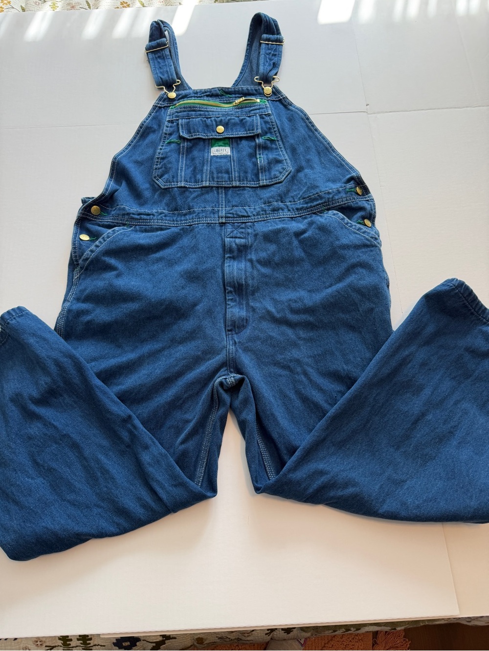 liberty Men's Relaxed Denim Overalls - Deep Blue